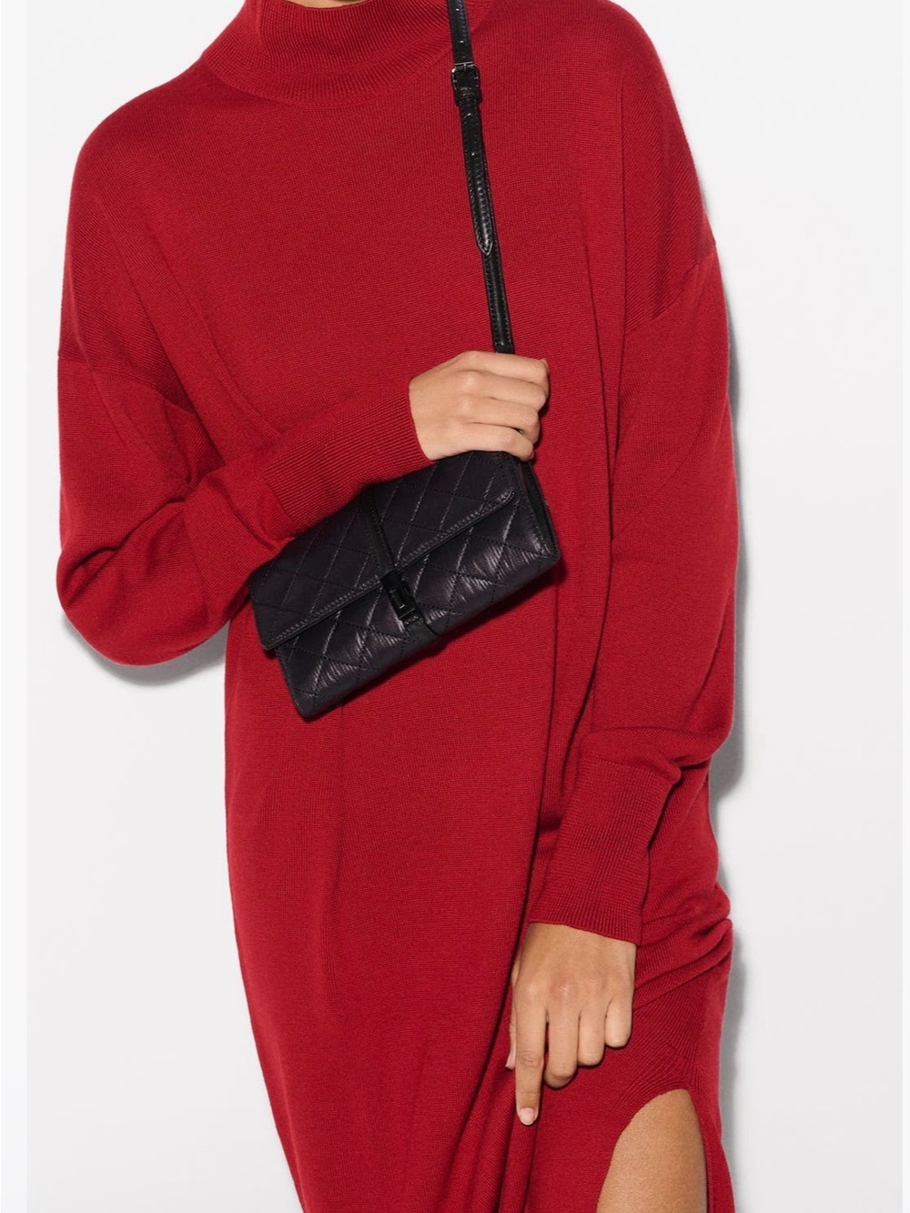 MZ Wallace Black Quilted Leather Crossbody Bag